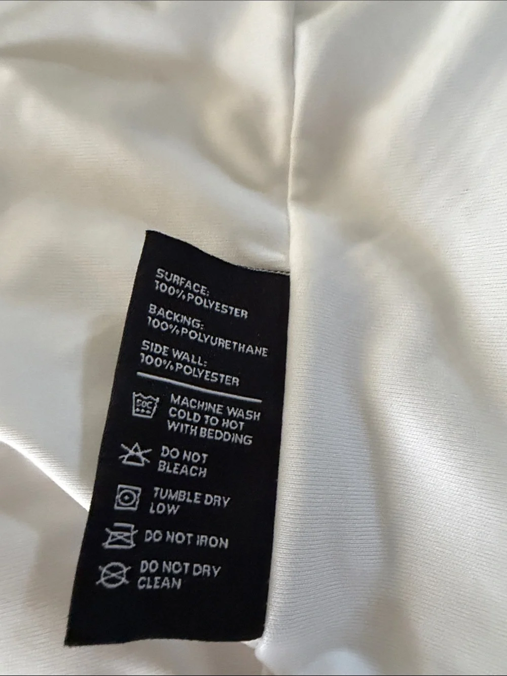 Water Proof White Mattress Protector - Smooth, All-Sided Protection